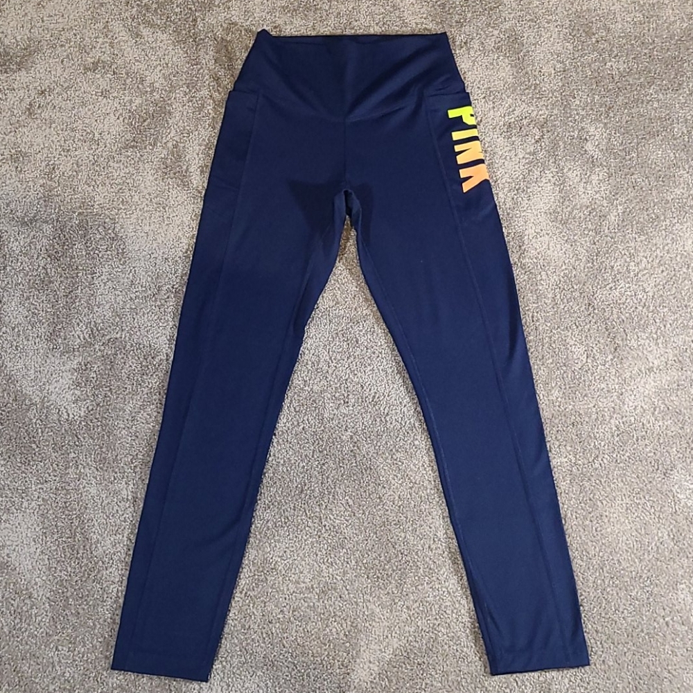 Women's XS Victoria's Secret PINK Navy Leggings